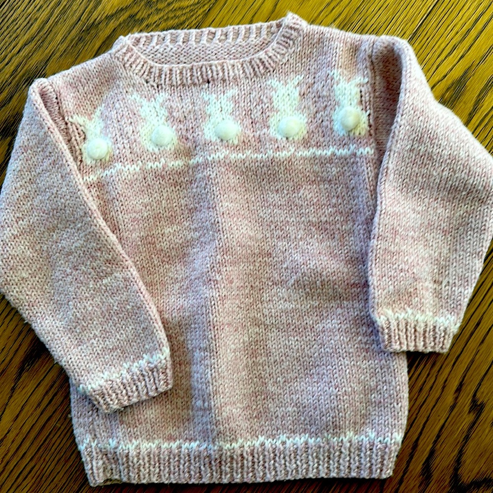 Handmade Wool BUNNY Sweater